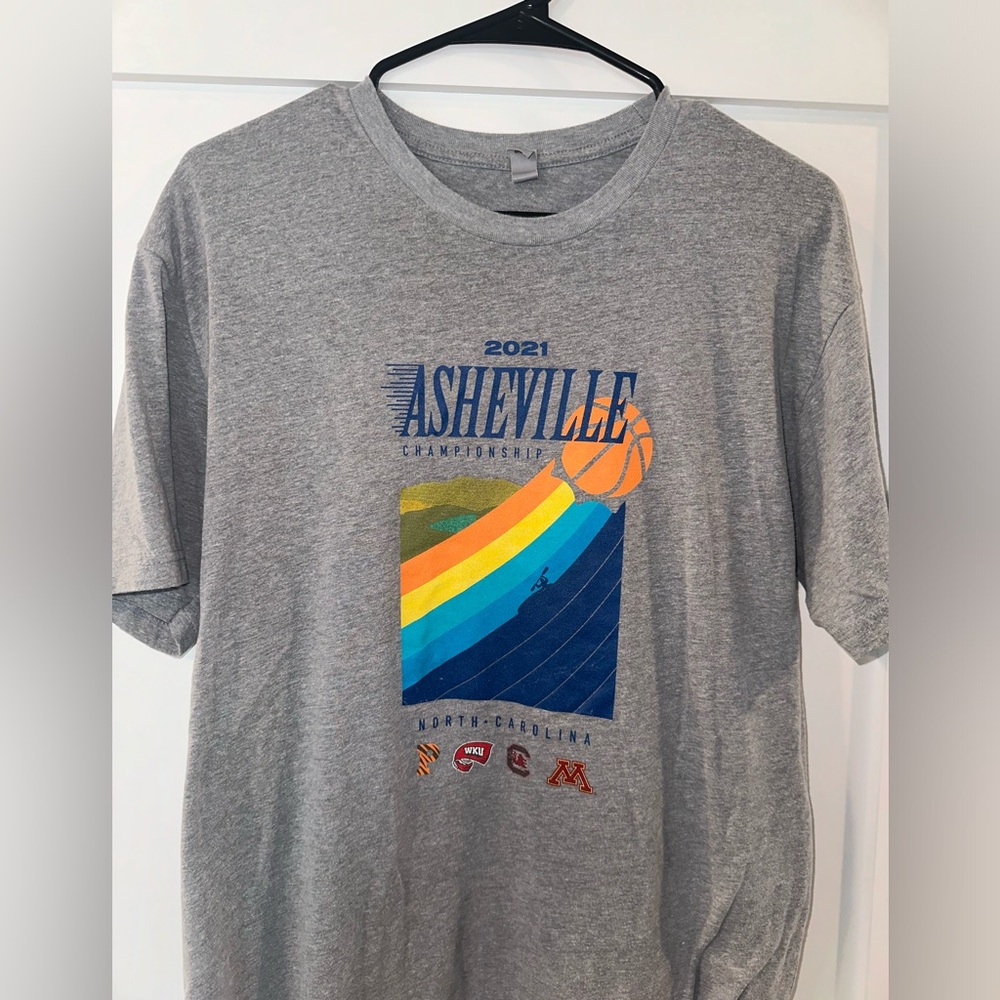 NCAA basketball tournament t shirt Asheville 2021. Size Large
